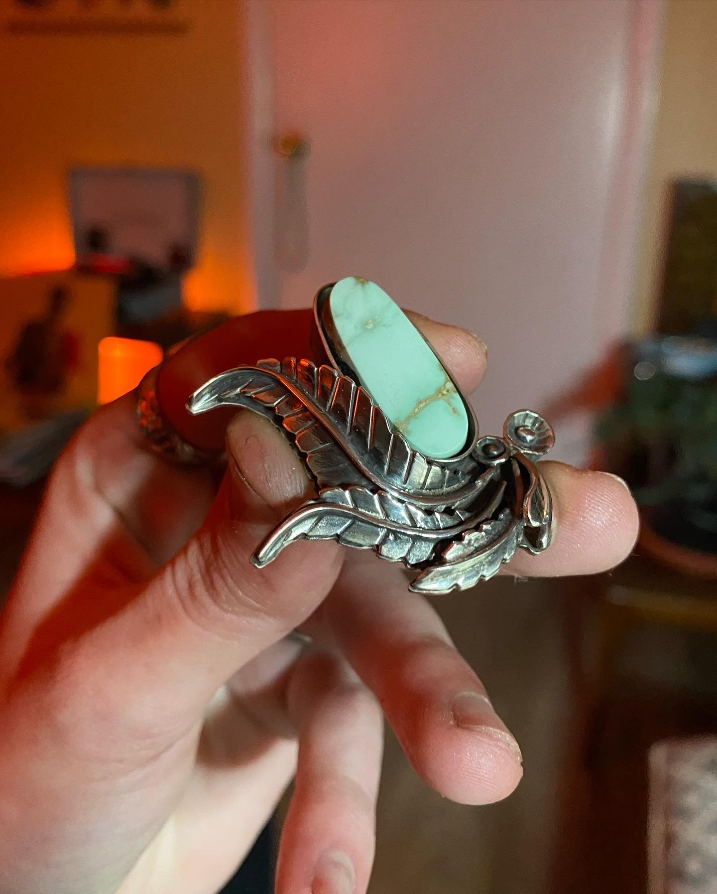 Tango With Me - Variscite and Sterling Ring