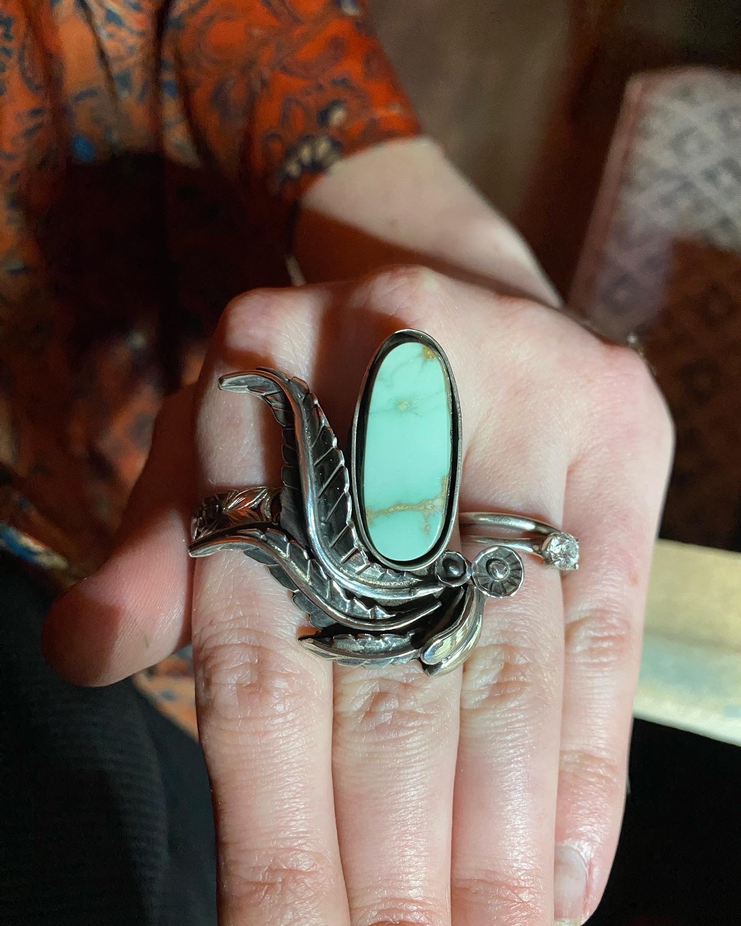 Tango With Me - Variscite and Sterling Ring