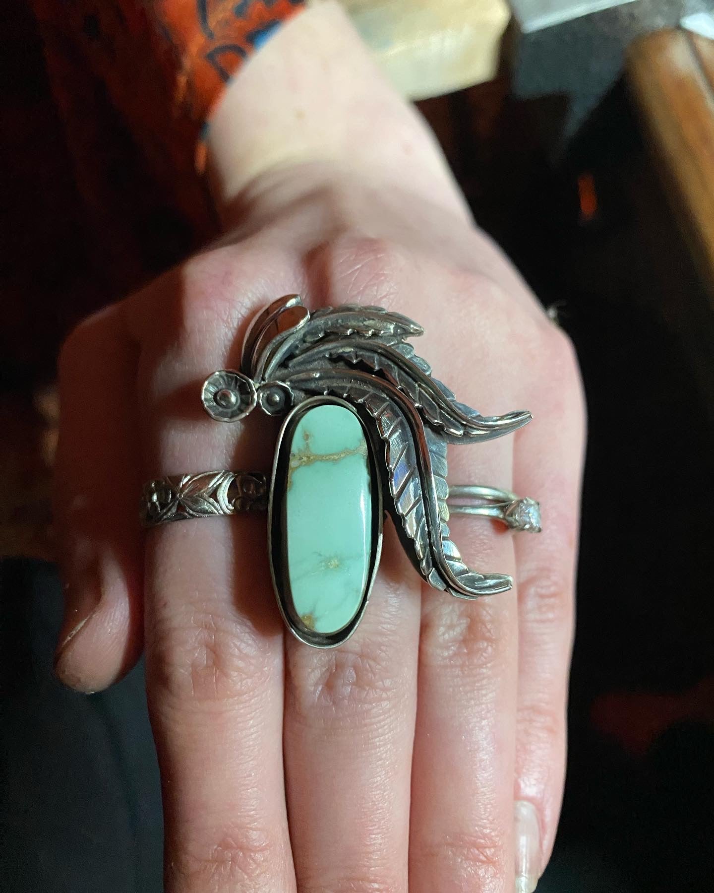 Tango With Me - Variscite and Sterling Ring